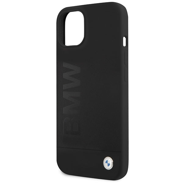 BMW iPhone 13 / 14 / 15 black hardcase Silicone Signature Logo