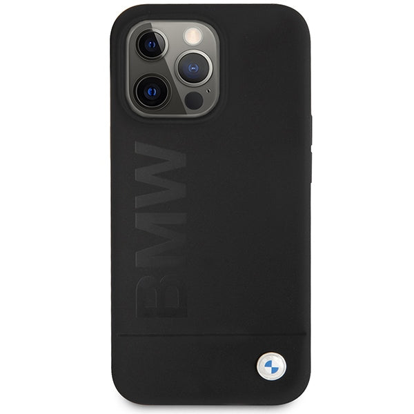 BMW BMHCP13LSLBLBK iPhone 13 Pro black hardcase Silicone Signature Logo