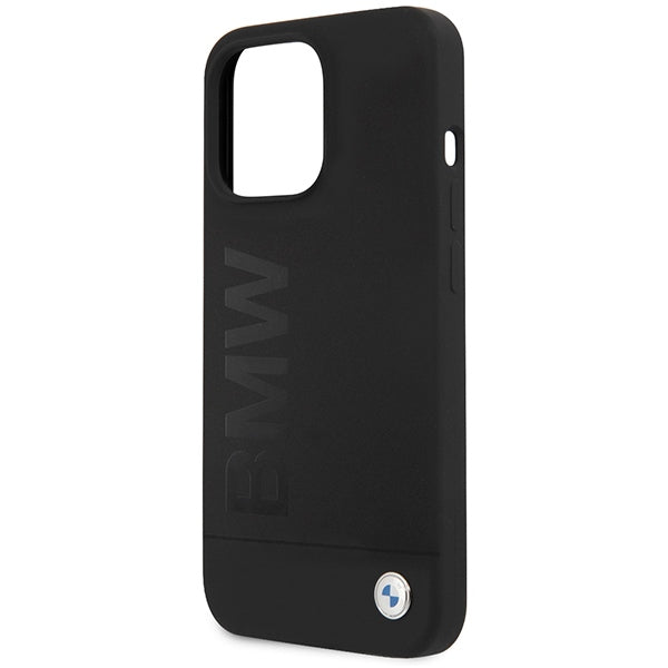 BMW BMHCP13LSLBLBK iPhone 13 Pro black hardcase Silicone Signature Logo