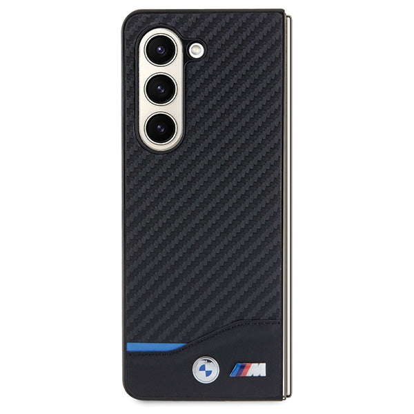 BMW BMHCZFD522NBCK Galaxy Z Fold5 F946 black Leather Carbon