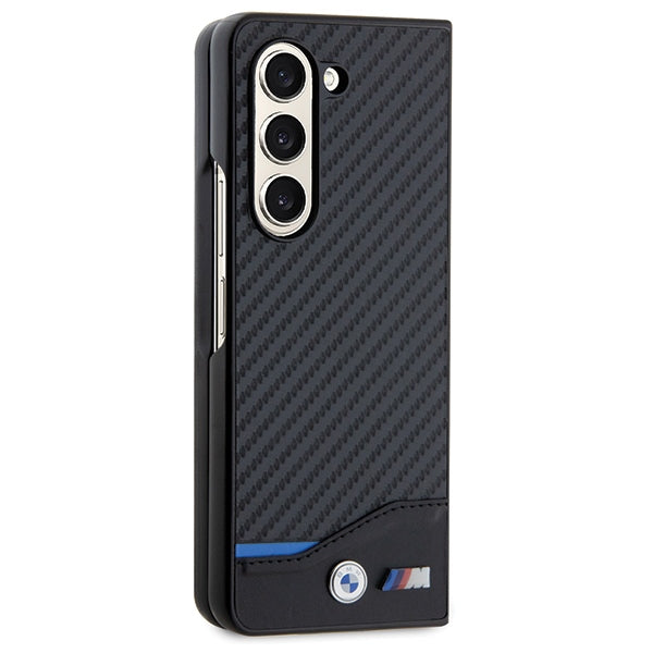 BMW BMHCZFD522NBCK Galaxy Z Fold5 F946 black Leather Carbon