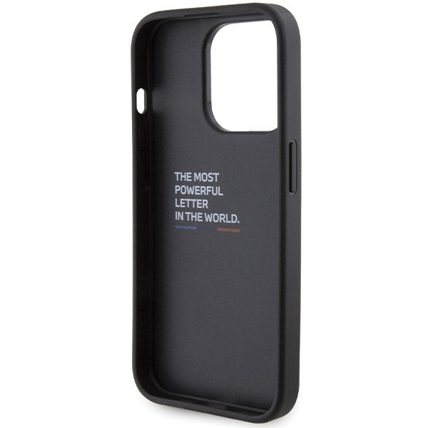 BMW BMHCP15X22GSLK iPhone 15 Pro Max black hardcase Grip Hot Stamp