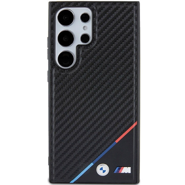 BMW BMHMS24L23PUDTK S24 Ultra S928 black hardcase Carbon Tricolor Line MagSafe