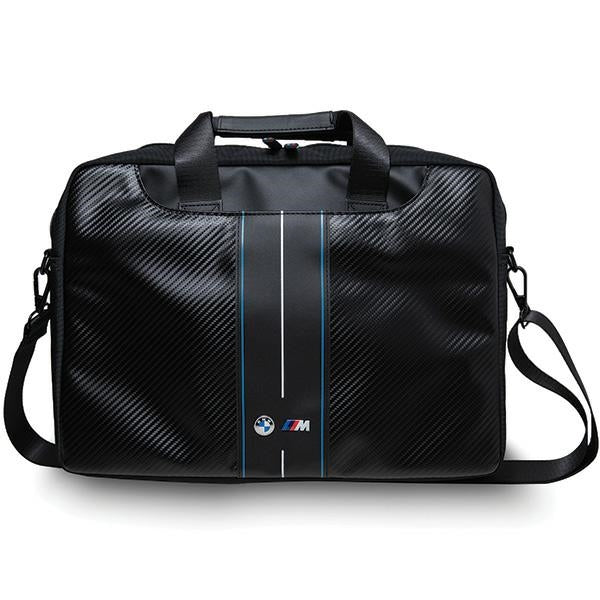 BMW Handbag BMCB15COMSCAKL 16 Black Carbon Blue Stripes