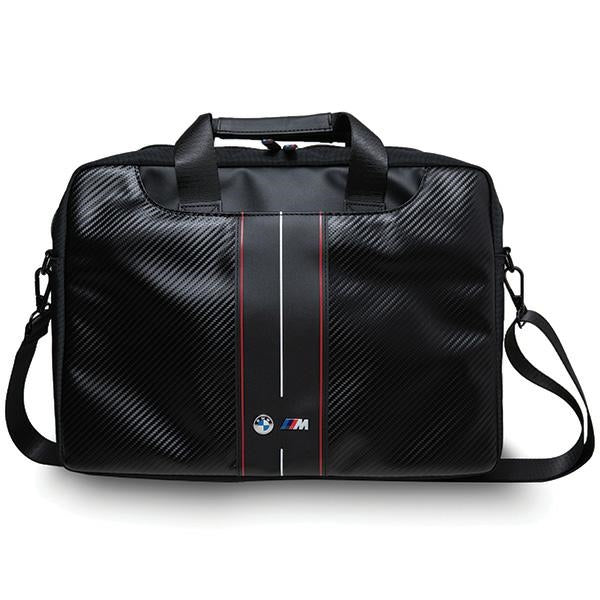 BMW Handbag BMCB15COMSCAKR 16 Black Carbon Red Stripes