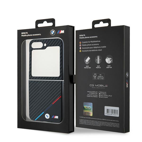 BMW BMHCZF623PUDTK Z Flip6 F741 black hardcase Carbon Tricolor