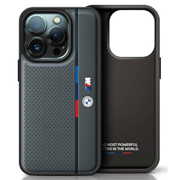 BMW BMHCP16X23PUPVA iPhone 16 Pro Max  anthracite hardcase M Perforated Tricolor Detail Line