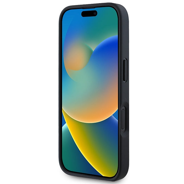 BMW BMHMP16S23PUSPK iPhone 16  black hardcase M Perforated And Stitched Line MagSafe