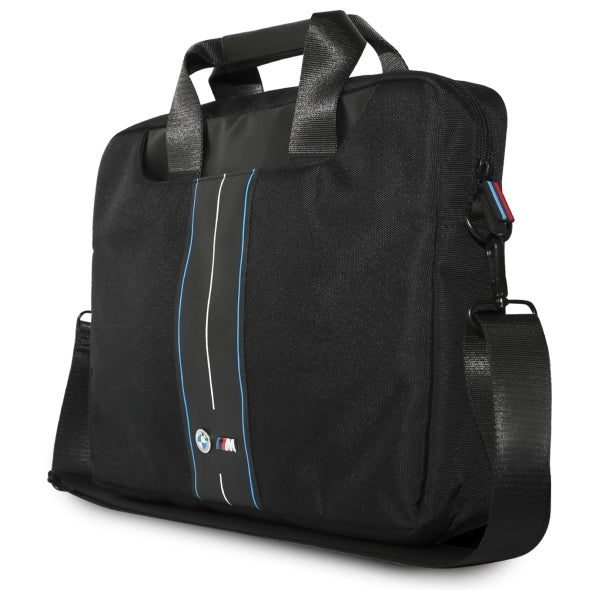 BMW Bag BMCB15COMPVSKL 16" black Nylon Blue Stripe