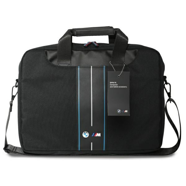 BMW Bag BMCB15COMPVSKL 16" black Nylon Blue Stripe