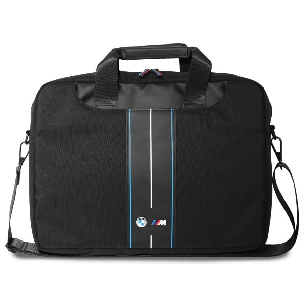 BMW Bag BMCB15COMPVSKL 16" black Nylon Blue Stripe