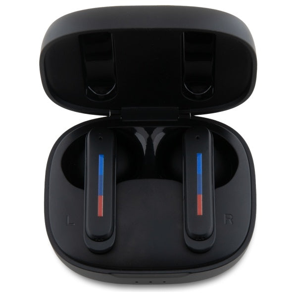 BMW Bluetooth headphones BMBEMIATP20LOK TWS + docking station black Printed Logos