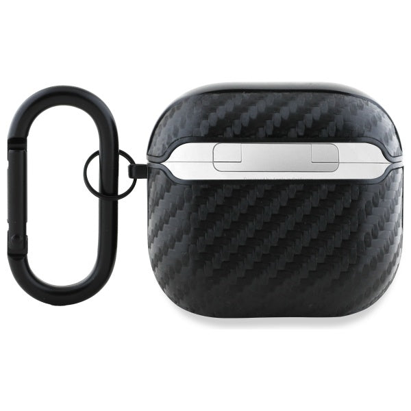 BMW BMA4WMPUCA2 AirPods 4 cover black Carbon Double Metal Logo