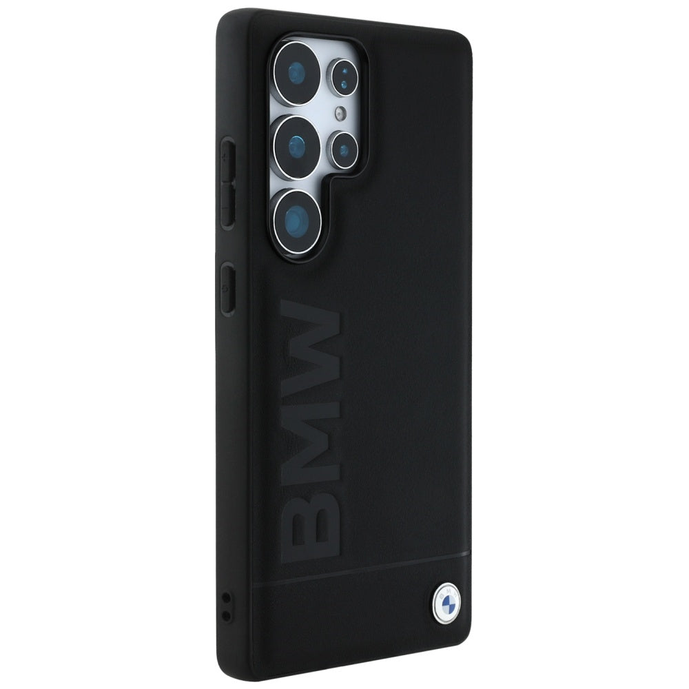 BMW Leather Big Wordmark for Samsung Galaxy S25 Ultra Black