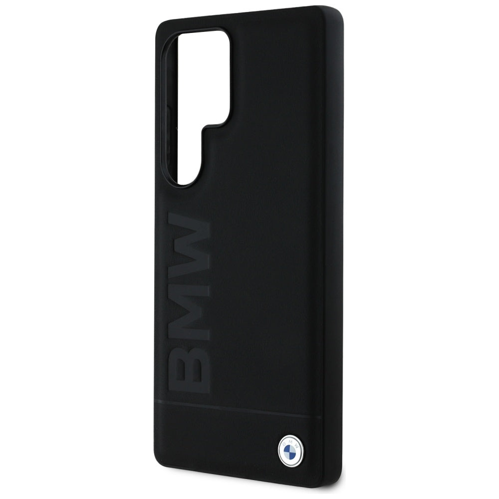 BMW Leather Big Wordmark for Samsung Galaxy S25 Ultra Black