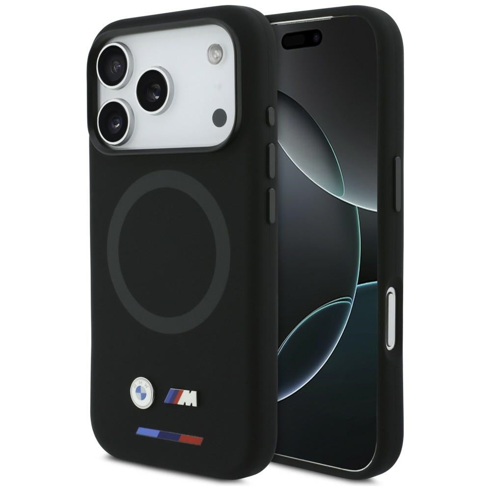 BMW BMHMP17L25SITBOK M Silicon Logo MagSafe Case for iPhone 17 Pro Black