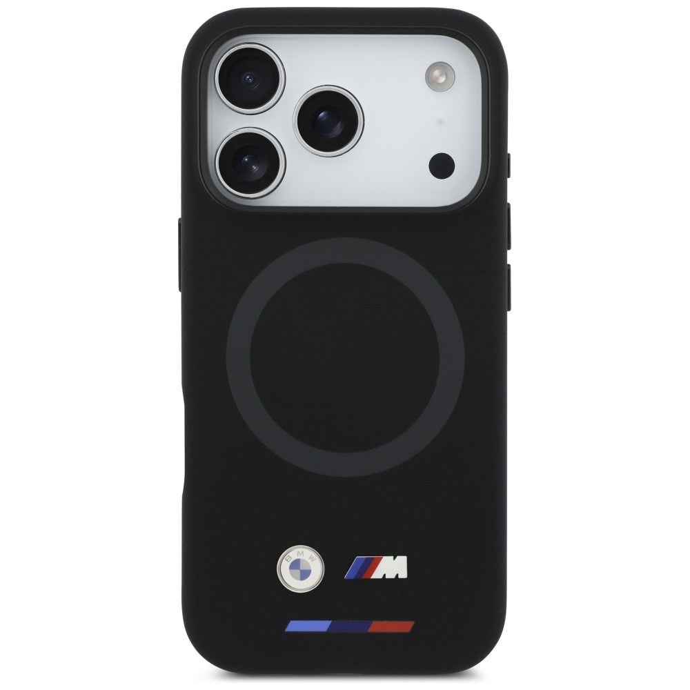 BMW BMHMP17L25SITBOK M Silicon Logo MagSafe Case for iPhone 17 Pro Black