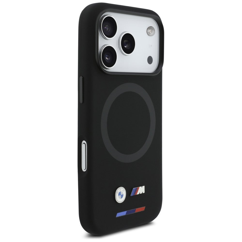 BMW BMHMP17L25SITBOK M Silicon Logo MagSafe Case for iPhone 17 Pro Black