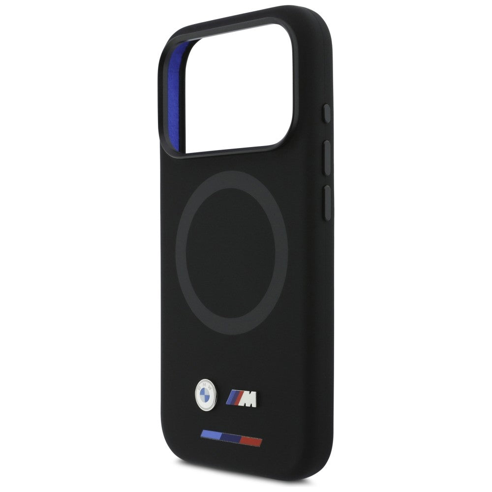 BMW BMHMP17L25SITBOK M Silicon Logo MagSafe Case for iPhone 17 Pro Black