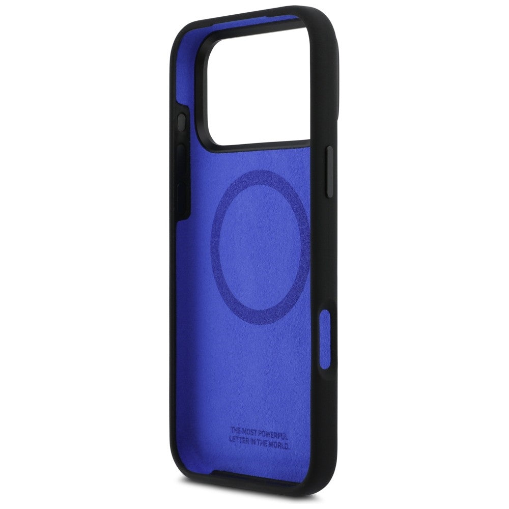 BMW BMHMP17X25SITBOK M Silicon Logo MagSafe Case for iPhone 17 Pro Max Black