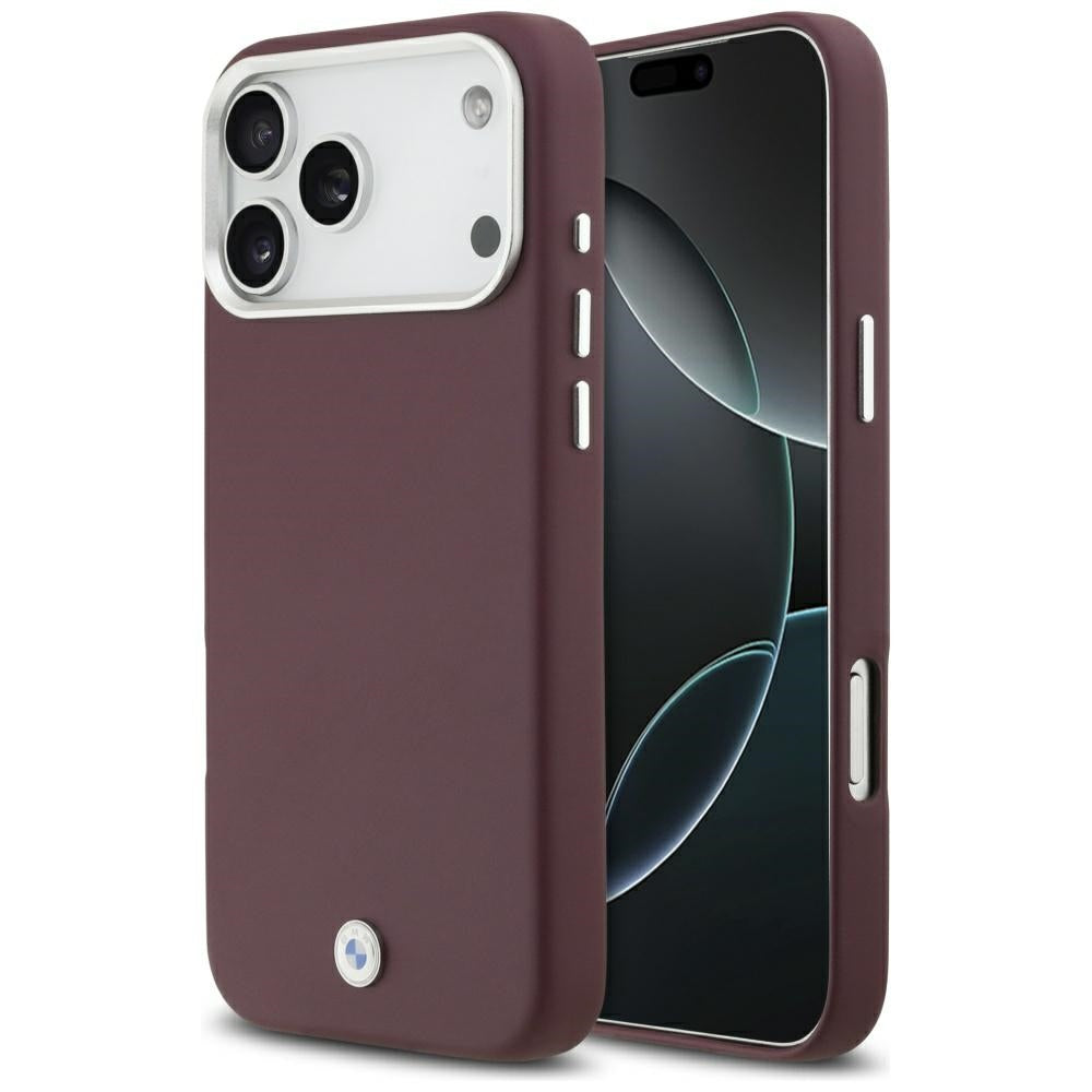 BMW BMHMP17X23PUFWR Sign Full Wrapped Metal MagSafe Case for iPhone 17 Pro Max Red