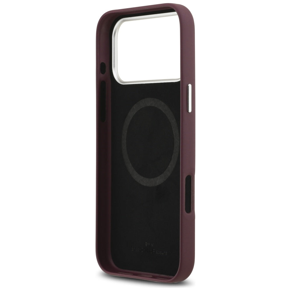 BMW BMHMP17X23PUFWR Sign Full Wrapped Metal MagSafe Case for iPhone 17 Pro Max Red
