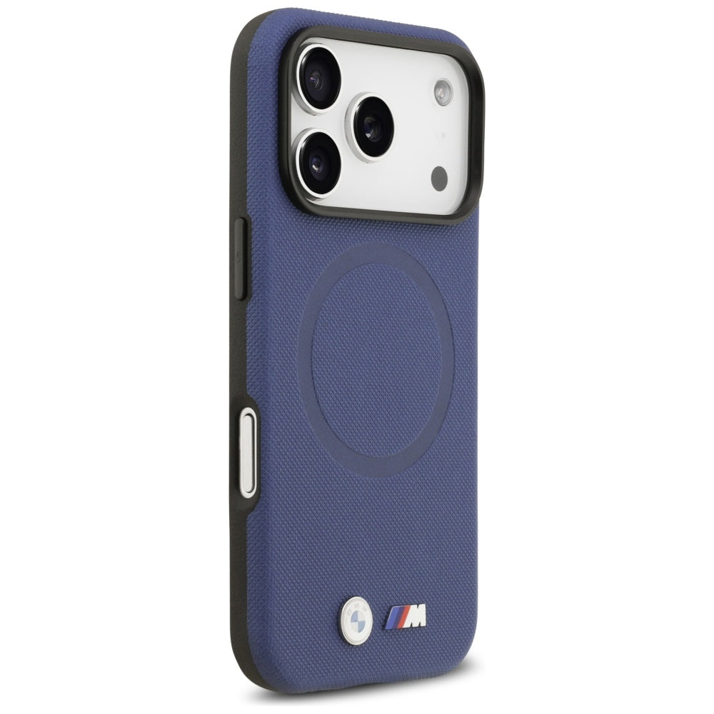 BMW BMHMP17X25PFWSMB M FW Metal Logo MagSafe Case for iPhone 17 Pro max Navy Blue