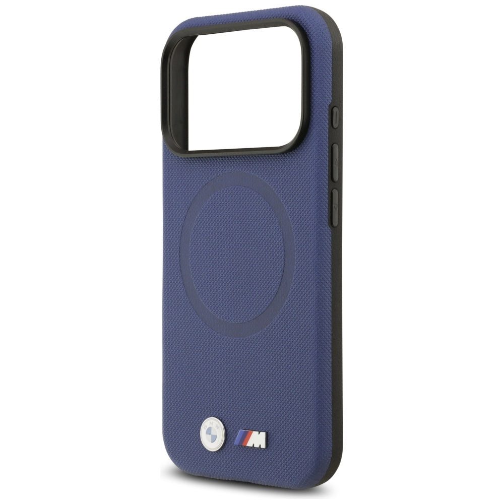 BMW BMHMP17X25PFWSMB M FW Metal Logo MagSafe Case for iPhone 17 Pro max Navy Blue