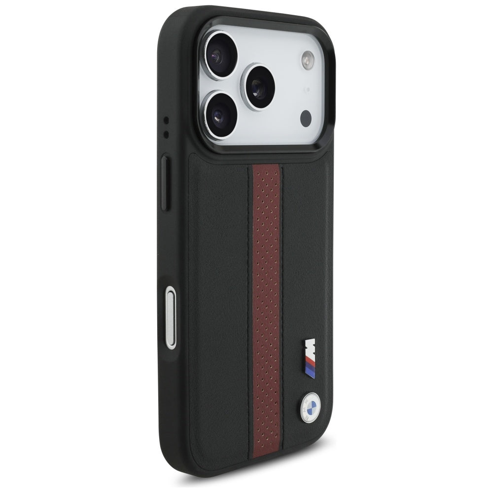 BMW M Perforated Stripe Logo MagSafe Case for  iPhone 17 Pro Red