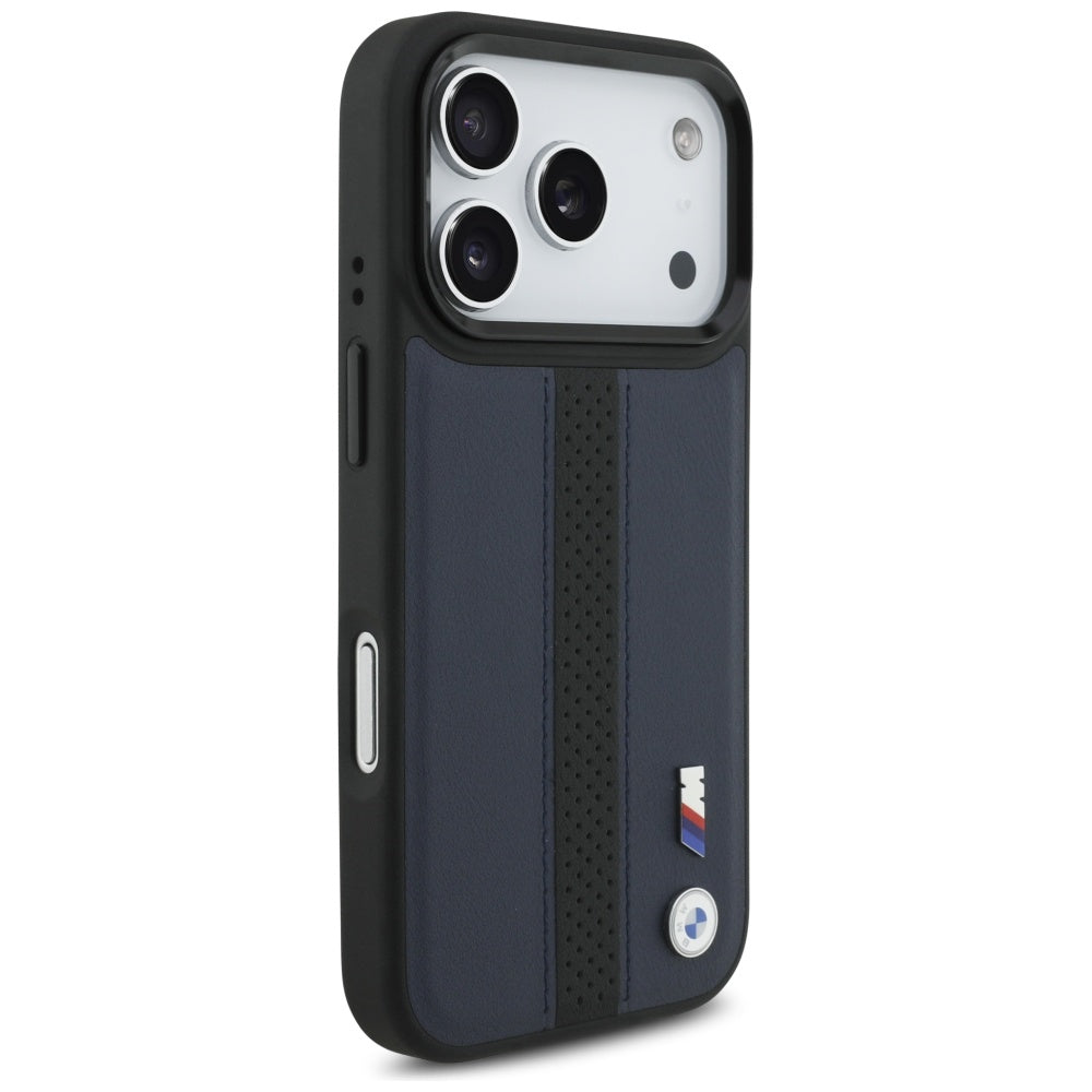 BMW M Perforated Stripe Logo MagSafe Case for  iPhone 17 Pro Max Navy Blue