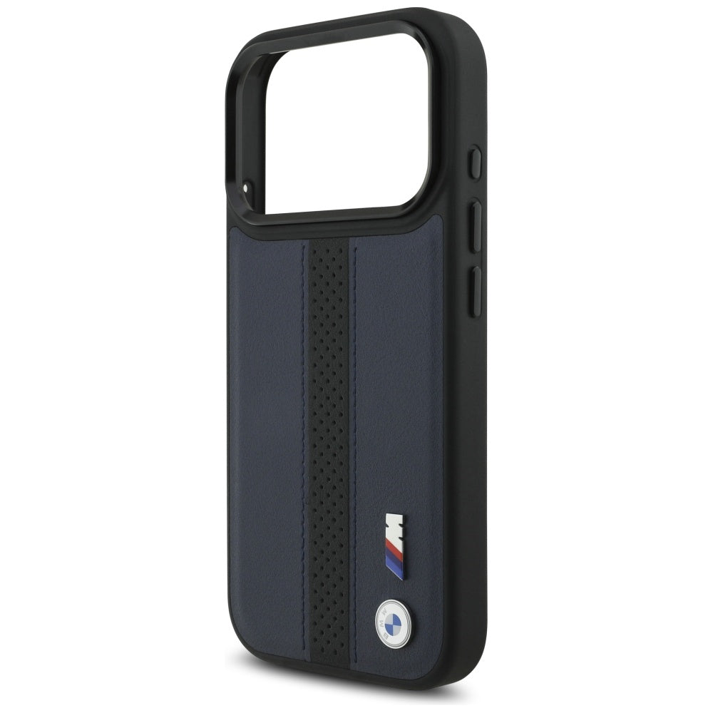 BMW M Perforated Stripe Logo MagSafe Case for  iPhone 17 Pro Max Navy Blue