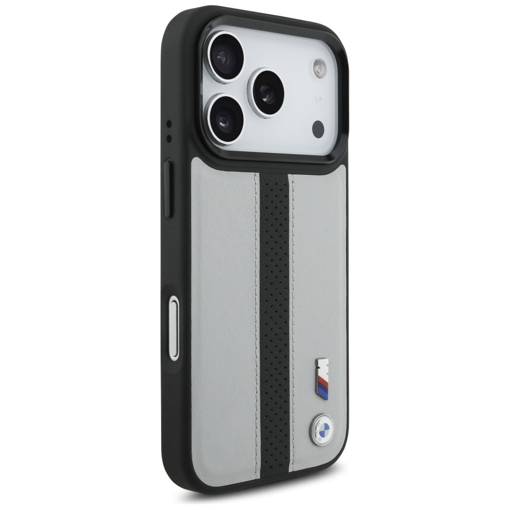 BMW M Perforated Stripe Logo MagSafe Case for  iPhone 17 Pro Max Gray