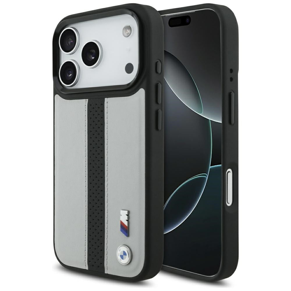 BMW M Perforated Stripe Logo MagSafe Case for  iPhone 17 Pro Max Gray
