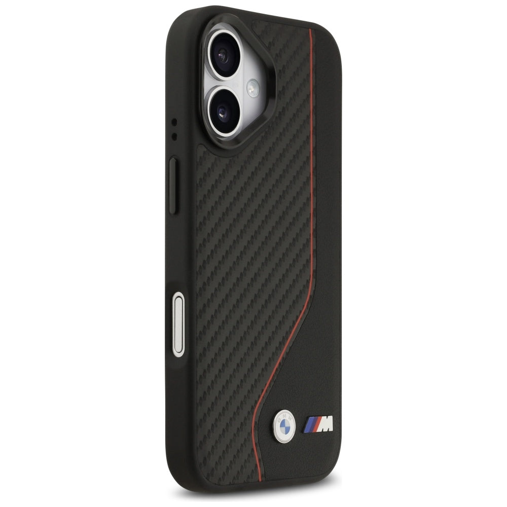 BMW M Carbon Line & Logo MagSafe Case for iPhone 17 Red