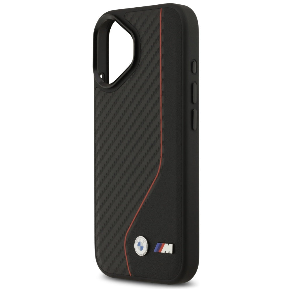 BMW M Carbon Line & Logo MagSafe Case for iPhone 17 Red
