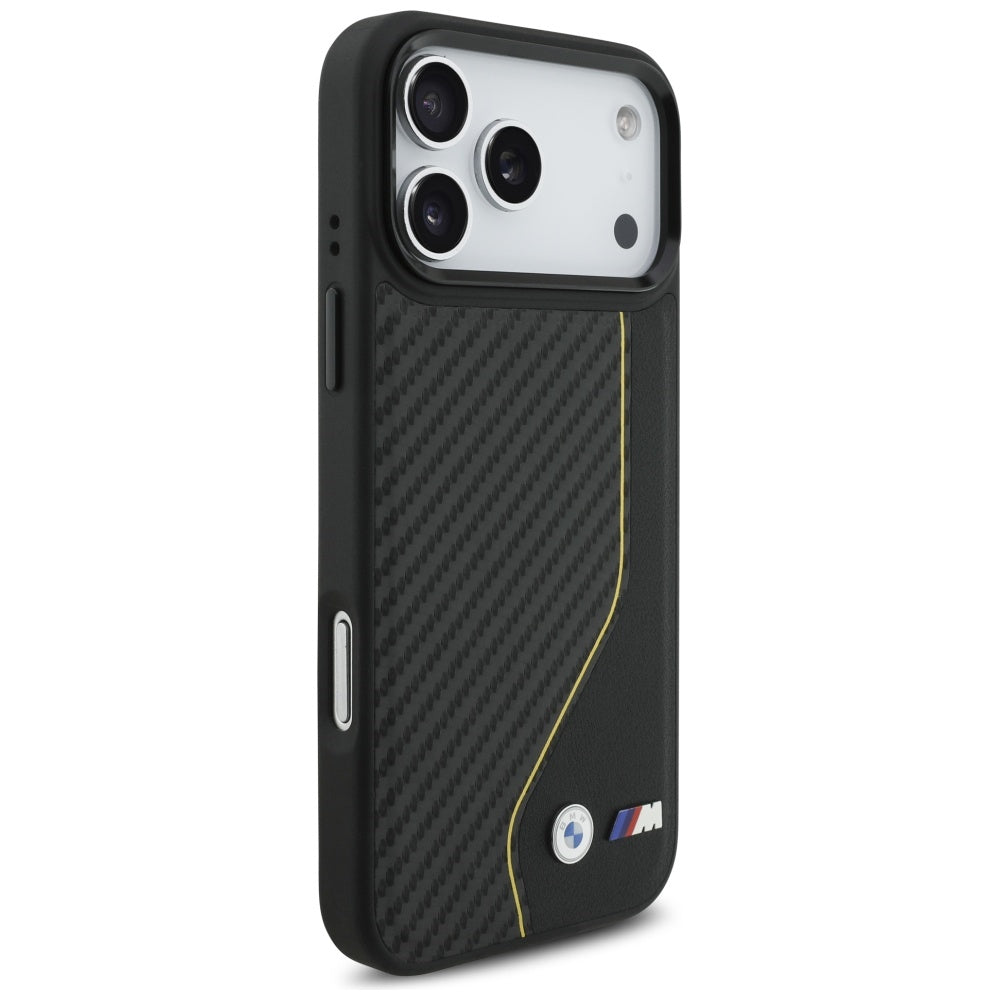 BMW BMHMP17L25PCCSCKY M Carbon Line & Logo MagSafe Case for iPhone 17 Pro Yellow