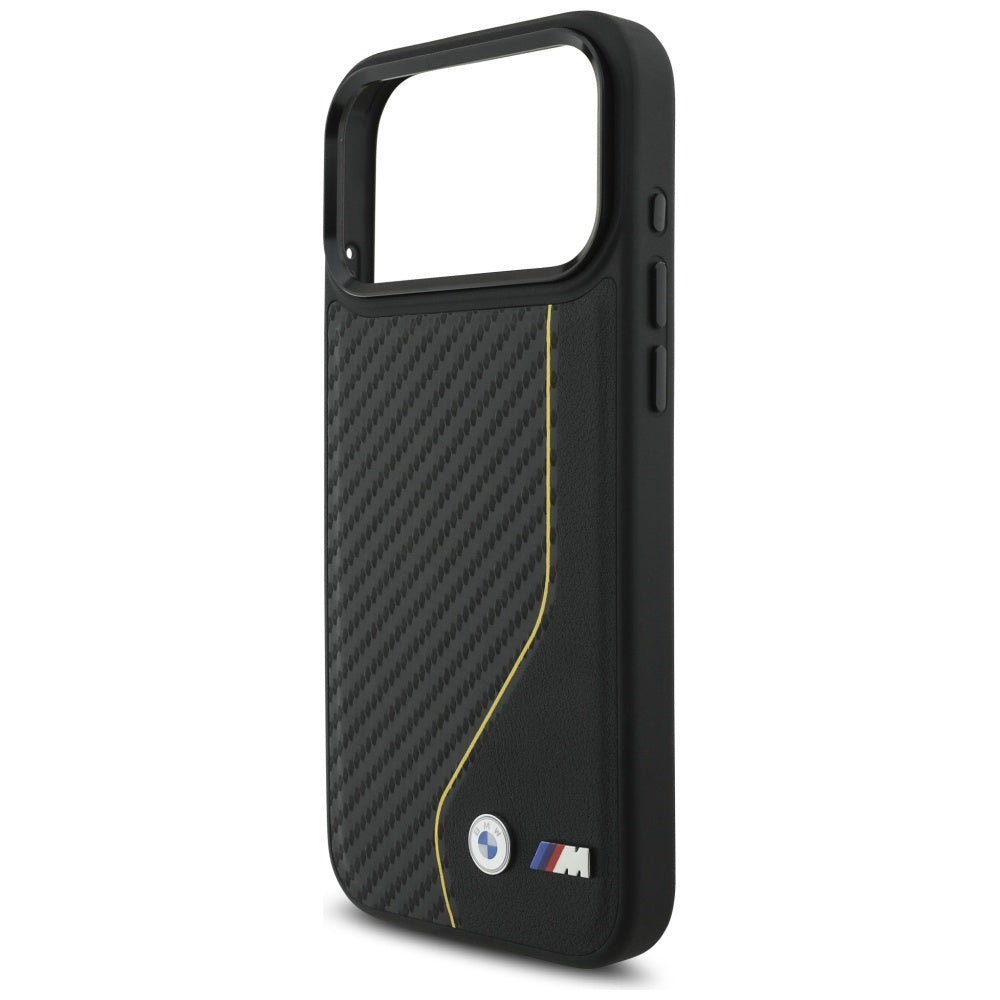 BMW BMHMP17L25PCCSCKY M Carbon Line & Logo MagSafe Case for iPhone 17 Pro Yellow