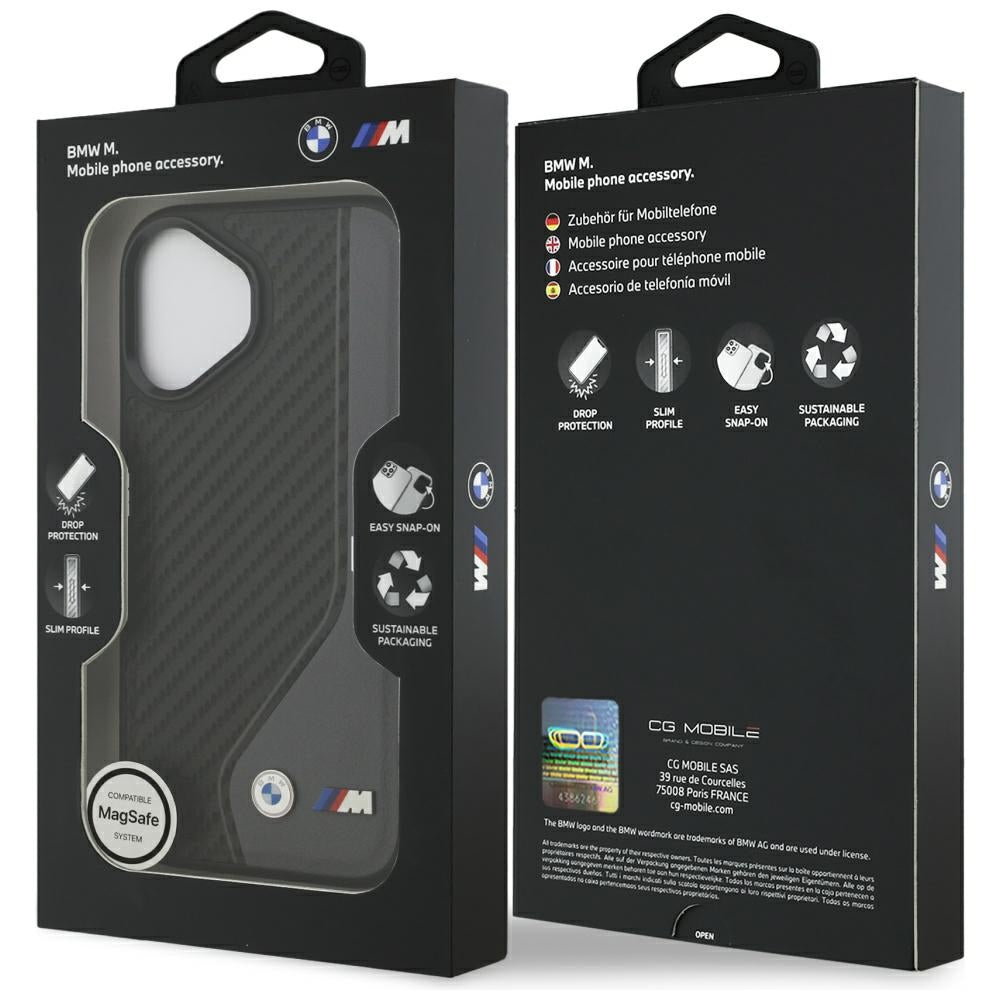 BMW BMHMP17S25PCCSCAK M Carbon Line & Logo MagSafe Case for iPhone 17 anthracite