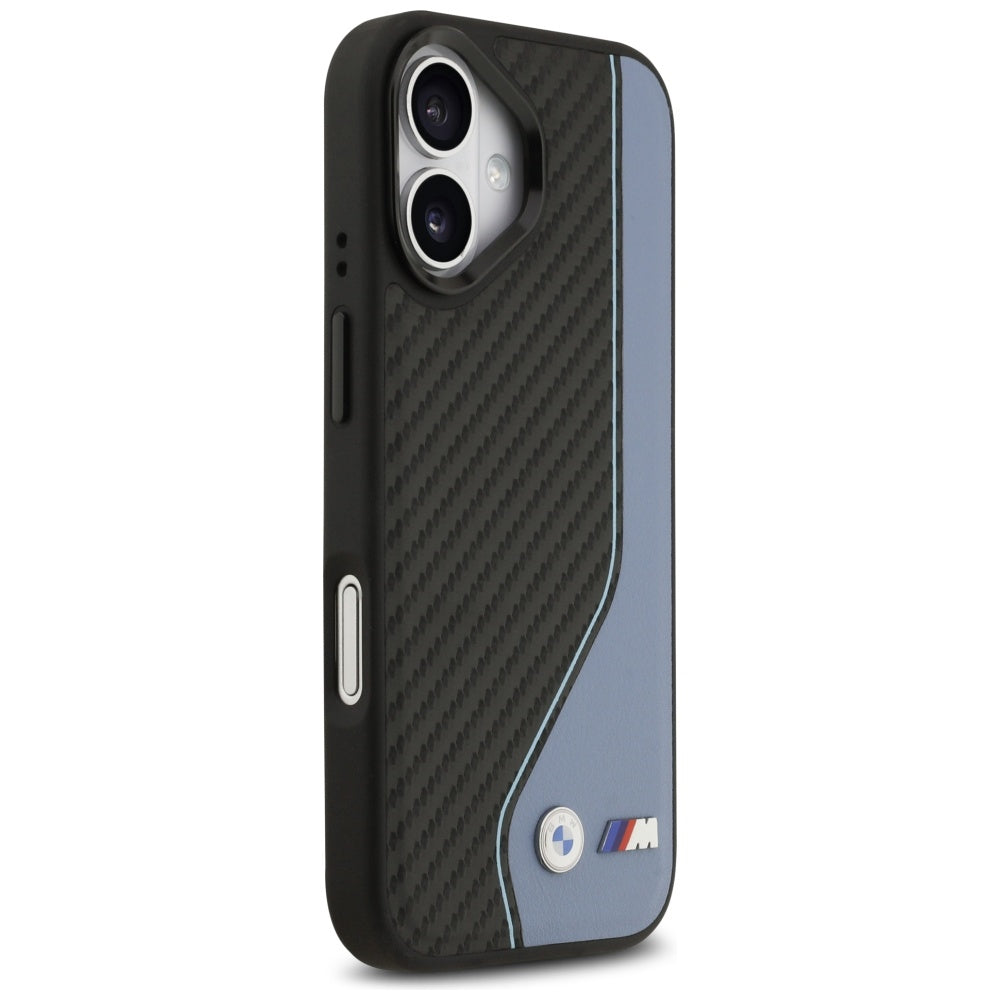 BMW BMHMP17S25PCCSCBK M Carbon Line & Logo MagSafe Case for iPhone 17 Blue