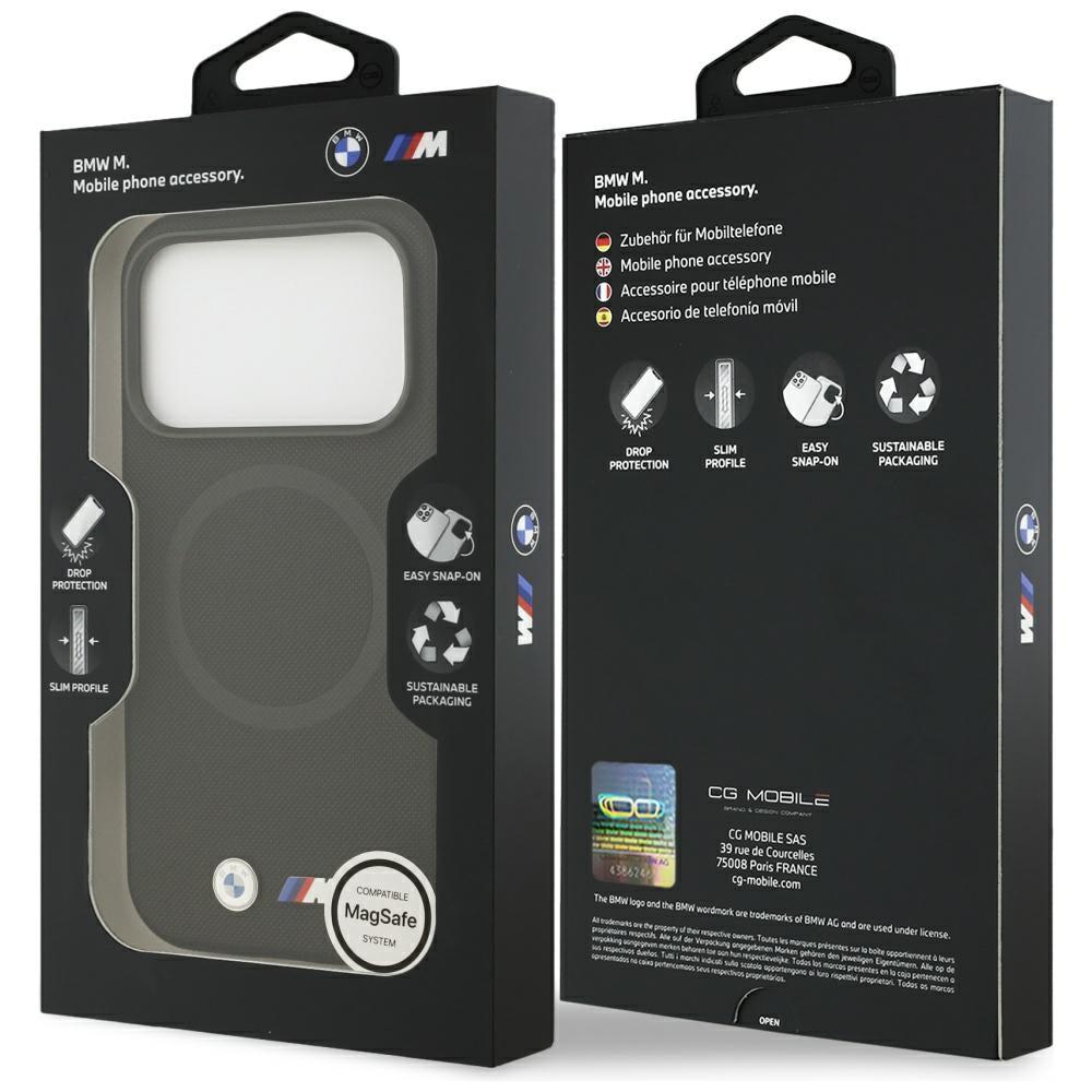 BMW BMHMP17L25PFWSMK M FW Metal Logo MagSafe Case for iPhone 17 Pro Black