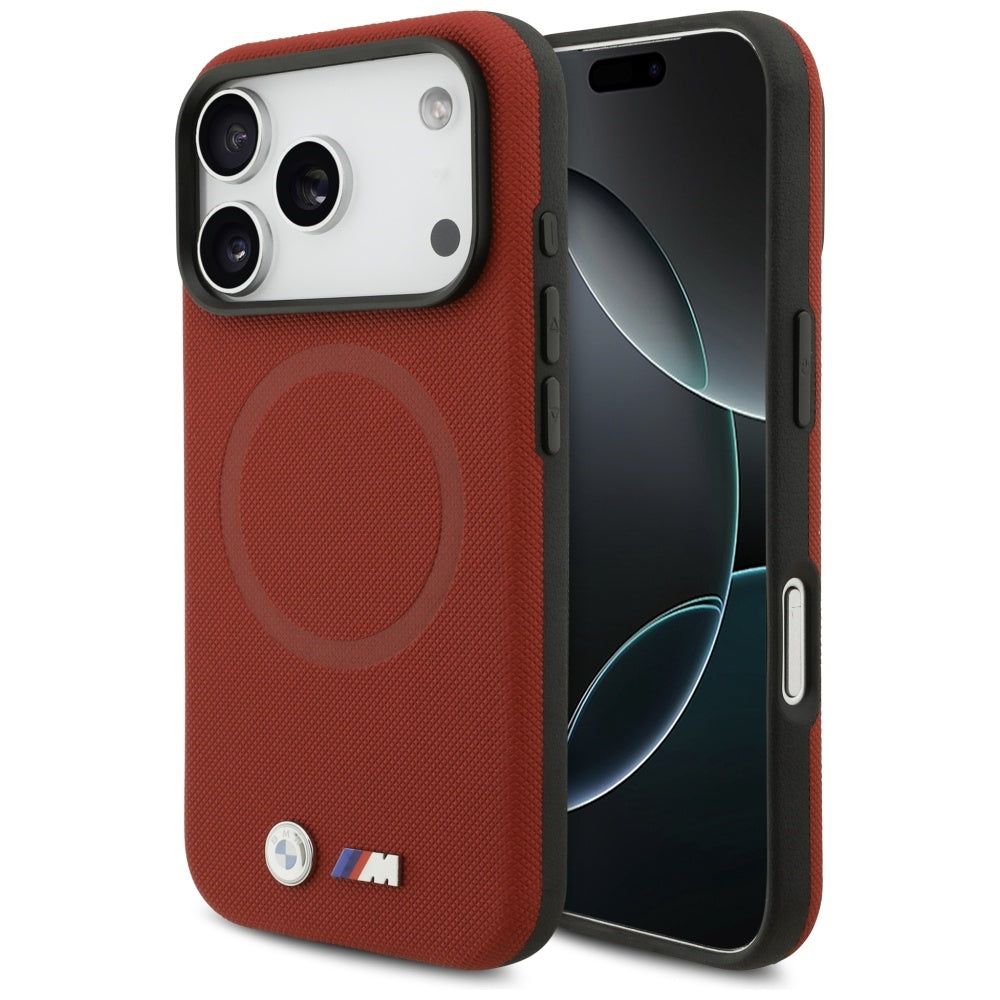 BMW BMHMP17L25PFWSMR M FW Metal Logo MagSafe Case for iPhone 17 Pro Red