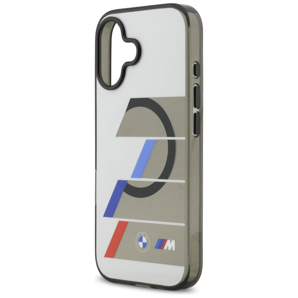 BMW BMHMP17S25HTTRIA  M IML Metal Buttons Tricolor Lines MagSafe Case for iPhone 17 Anthracite