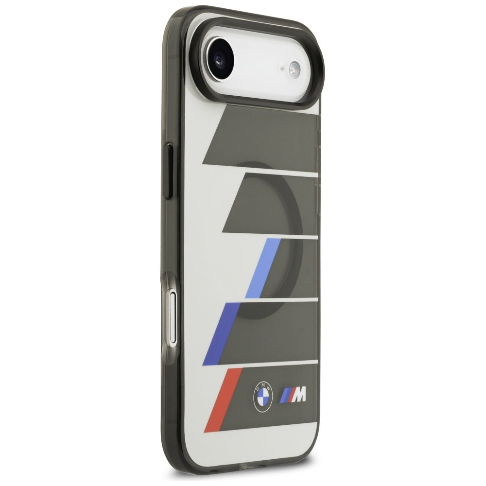 BMW BMHMP17M25HTTRIA M IML Metal Buttons Tricolor Lines MagSafe Case for iPhone 17 Air anthracite