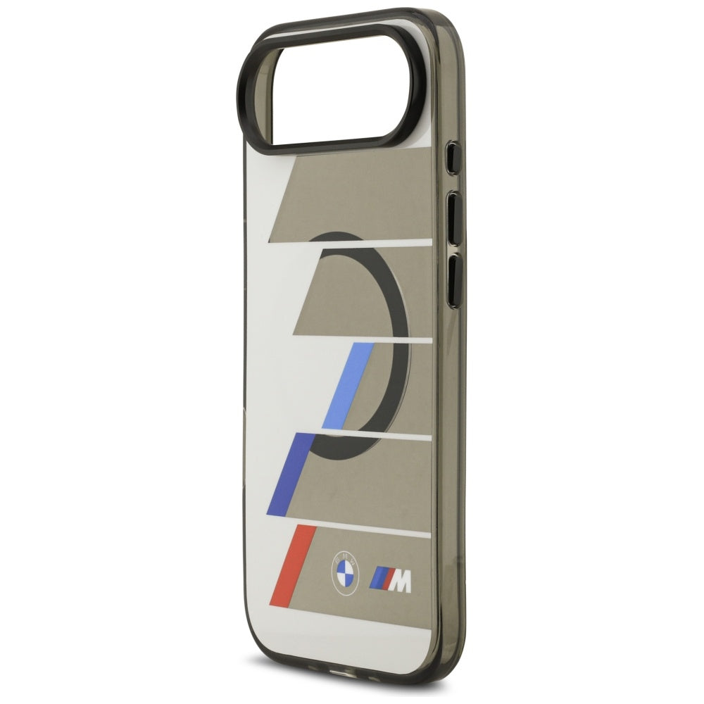 BMW BMHMP17M25HTTRIA M IML Metal Buttons Tricolor Lines MagSafe Case for iPhone 17 Air anthracite