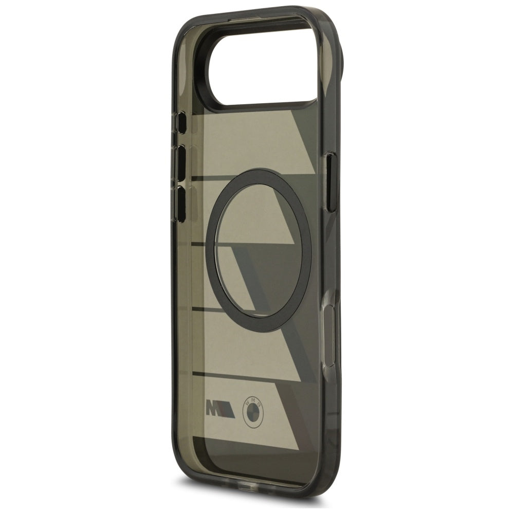 BMW BMHMP17M25HTTRIA M IML Metal Buttons Tricolor Lines MagSafe Case for iPhone 17 Air anthracite