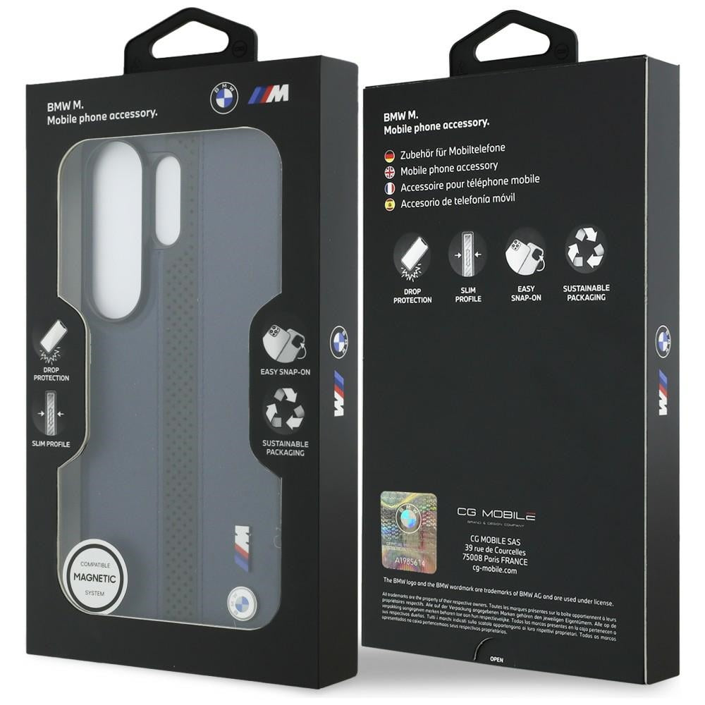 BMW BMHMS26L25PCPSVK Perforated Stripe Logo MagSafe for Samsung Galaxy S26 Ultra navy blue