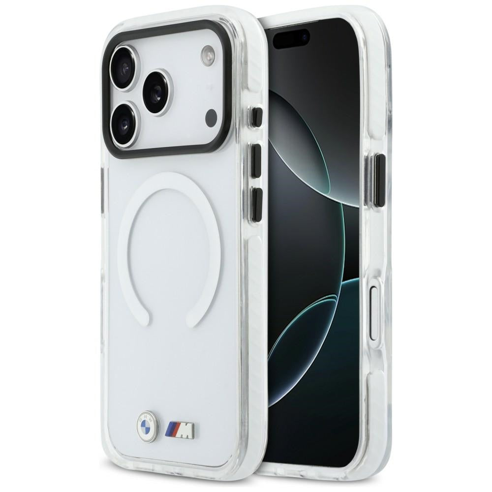 BMW M IML Shockproof Metal Logos MagSafe for iPhone 17 Pro Max transparent