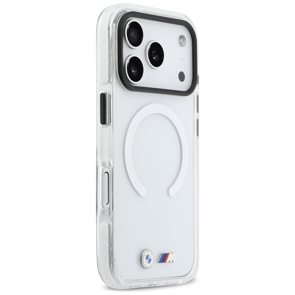 BMW M IML Shockproof Metal Logos MagSafe for iPhone 17 Pro Max transparent
