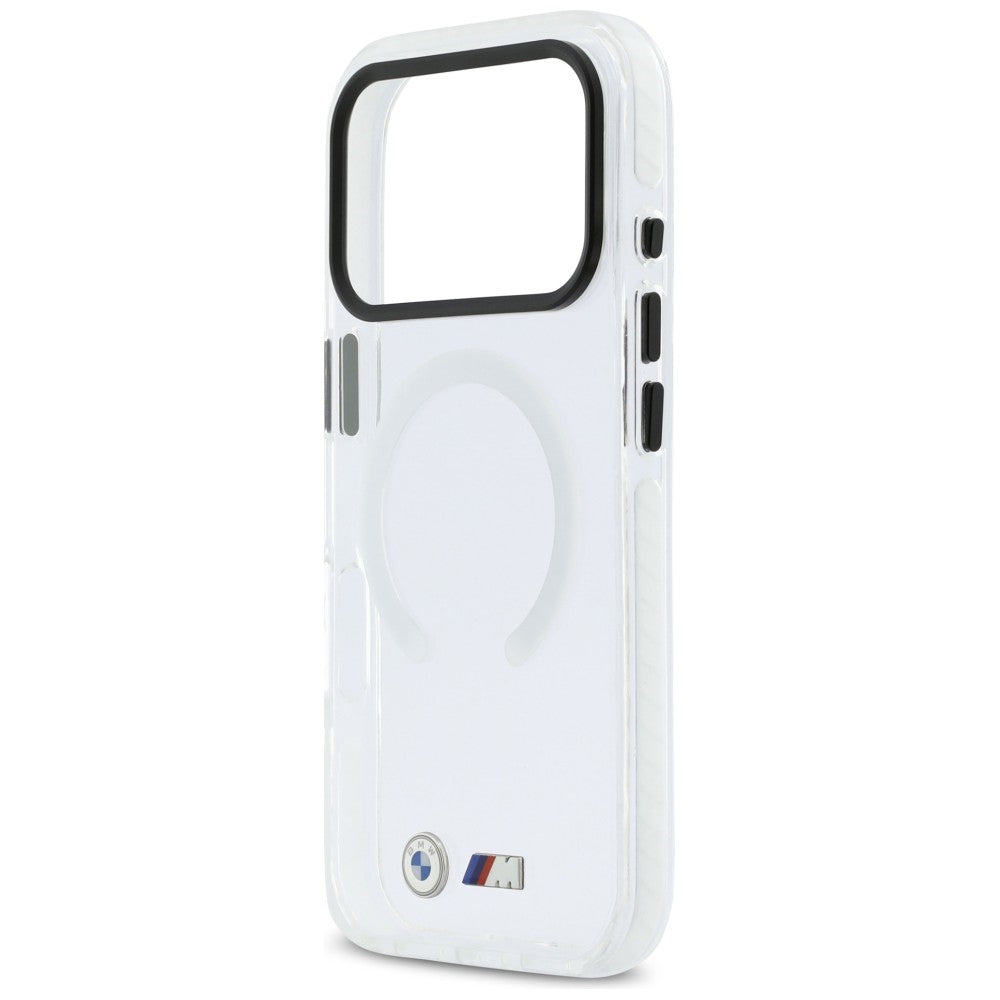 BMW M IML Shockproof Metal Logos MagSafe for iPhone 17 Pro Max transparent