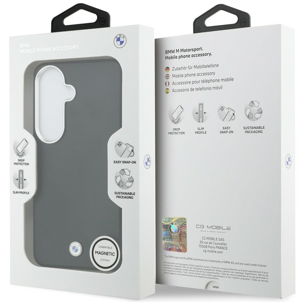 BMW BMHMS26S25PFWKCSK Sign Metal Logo MagSafe Case for Samsung Galaxy S26 black
